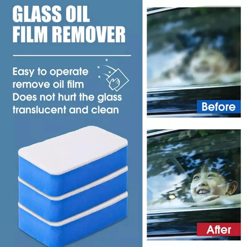 Glass Cleaning Board 5pcs Glass Cleaner For Home Glass Cleaning Wipe Board Glass Coating For Windshield Oil Film Cleaning