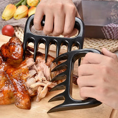 2Pcs Bear Claw Meat Separator Meat Fork Shredder Barbecue Handle Kitchen Food Fork Meat Slicer BBQ Grill Handler Kitchen Tools