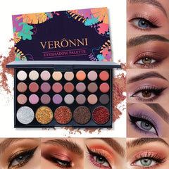 29 Colors Glitter Eyeshadow Palette Matte Waterproof Long Lasting Pressed Powder Cosmetics Kit Fashion Women MakeUp Tools