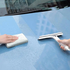 Double Sided Water Jet Shower Squeegee Glass Window Cleaning Accessories Rubber Wiper for Tiles Shower Doors Bathroom Mirrors