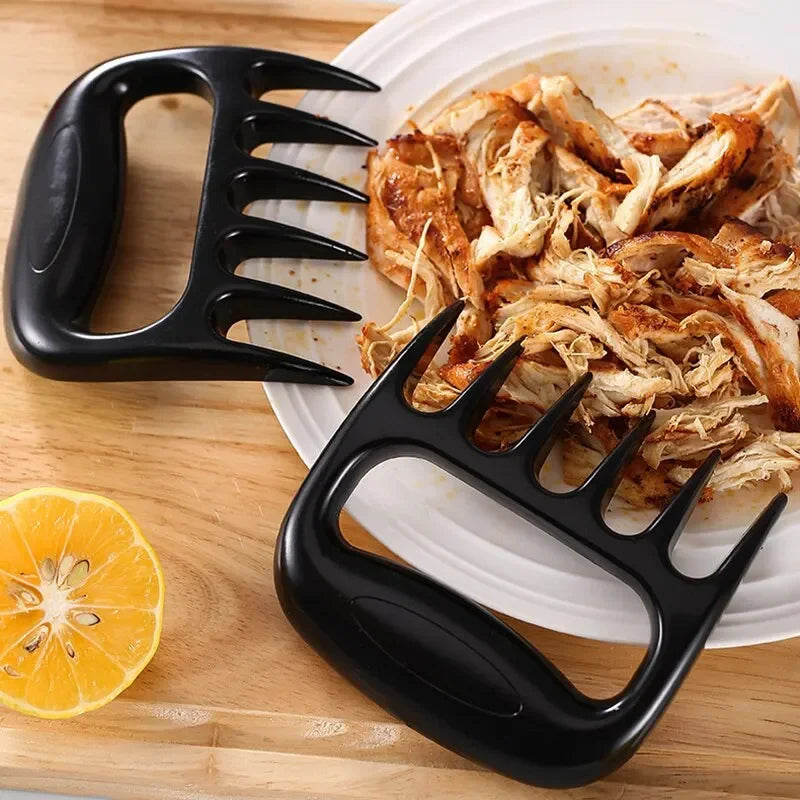 2Pcs Bear Claw Meat Separator Meat Fork Shredder Barbecue Handle Kitchen Food Fork Meat Slicer BBQ Grill Handler Kitchen Tools